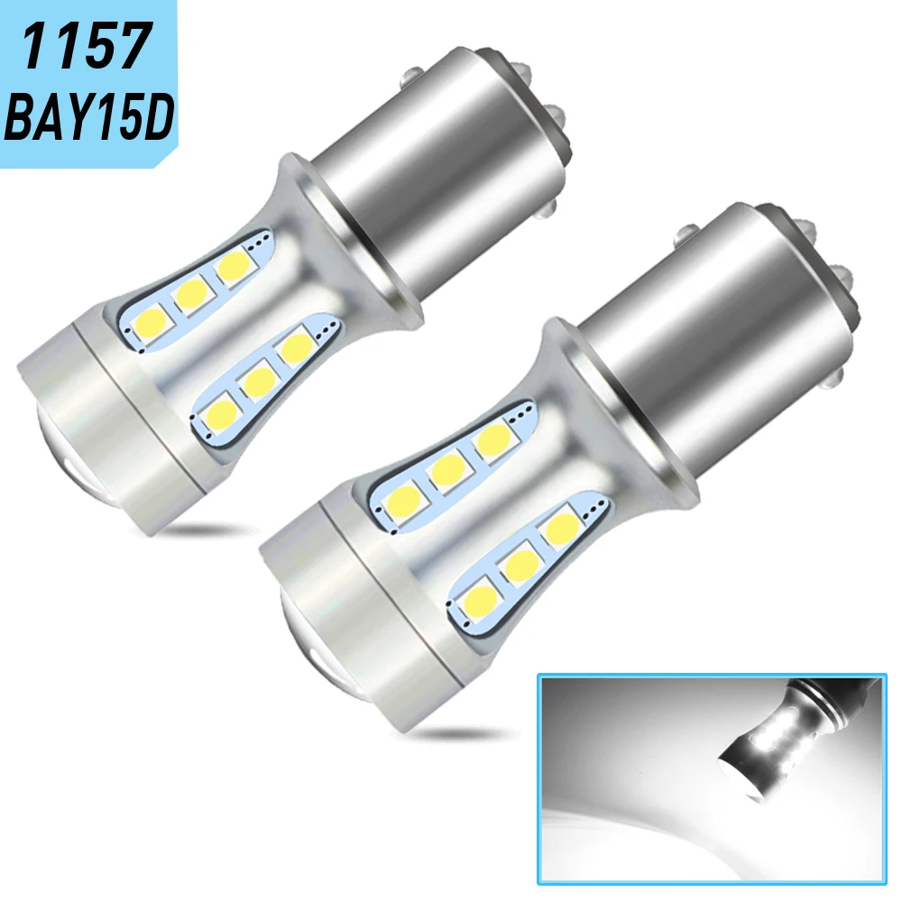 2 stücke P21/5W BAY15D 1157 7528 Led Bremslicht DC 12V 21/5W R380 schwanz Birne Moto Stop Blinker Lampe Auto Tagfahrlicht