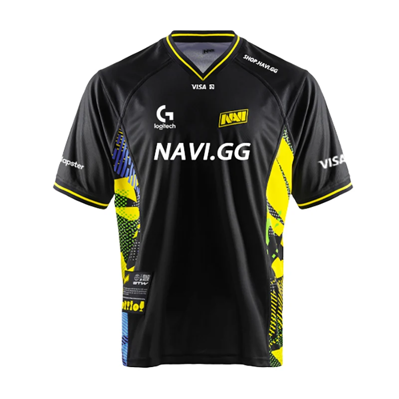 Camisa Oficial NAVI 2026 Pro Kit CS2 DOTA2 Estilo Jogador B1T Maravilhosa Camiseta Unissex para Fãs Tamanho Grande