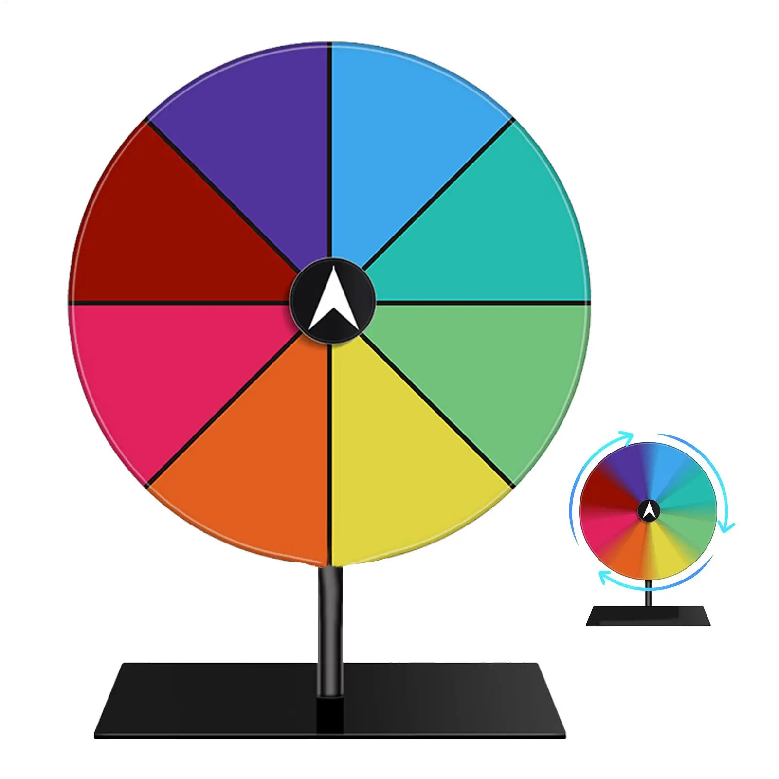 Roue de la fortune de table, roulette interactive modifiable pour les soirées en pub, les activités promotionnelles et les cadeaux de fête