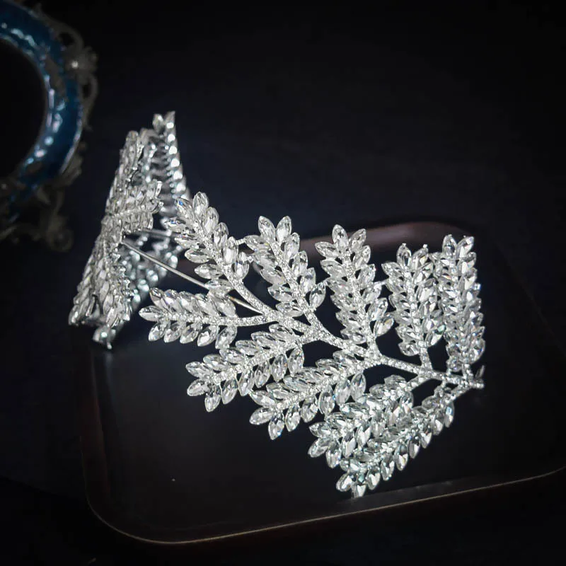 Vestido de novia brillante con diamantes de imitación, accesorios para el cabello, diadema de lujo, novedad