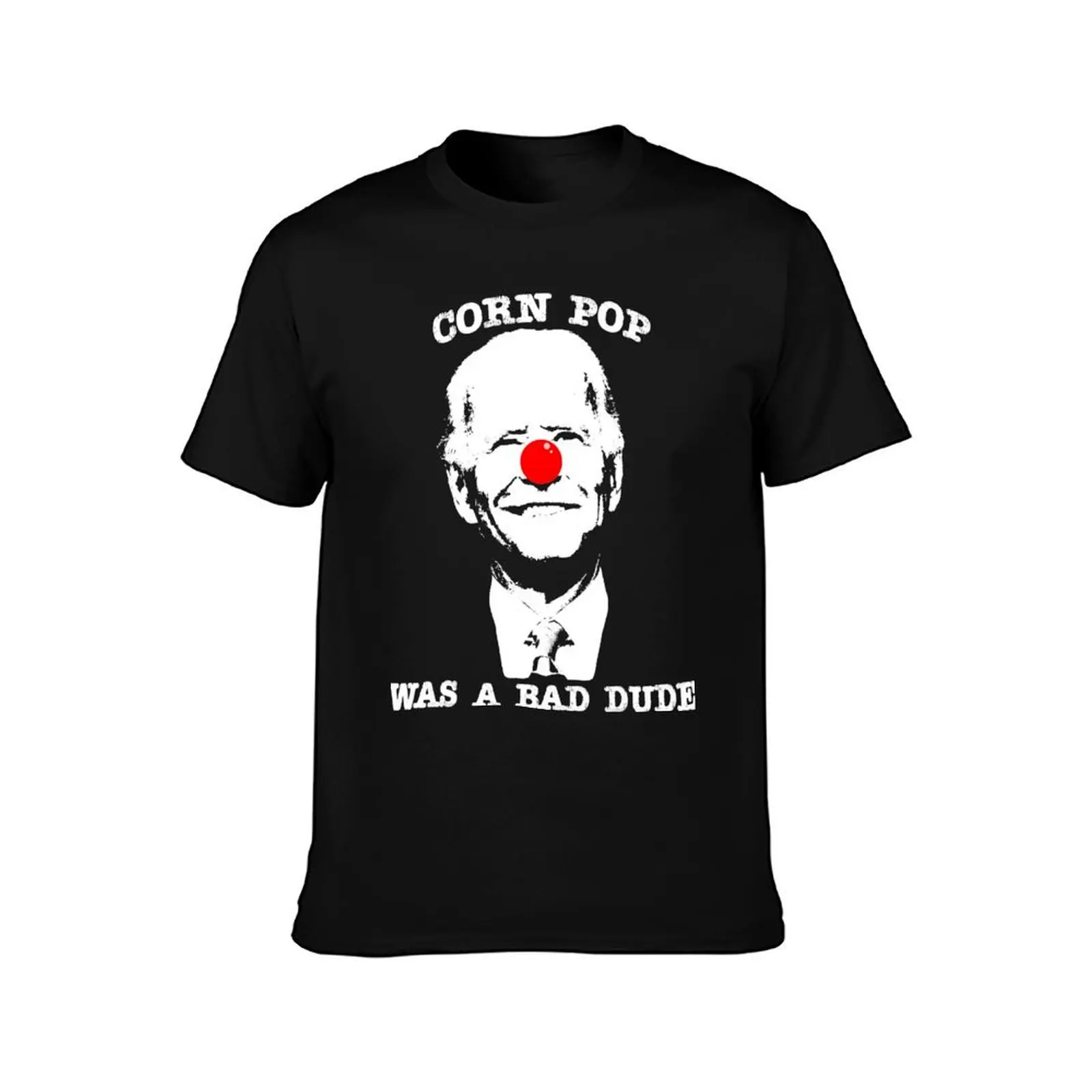 Corn Pop Was A Bad Dude Anti-Biden T-Shirt Summer Casual Cotton Tee Oversized Streetwear Tops Vintage Graphic Print