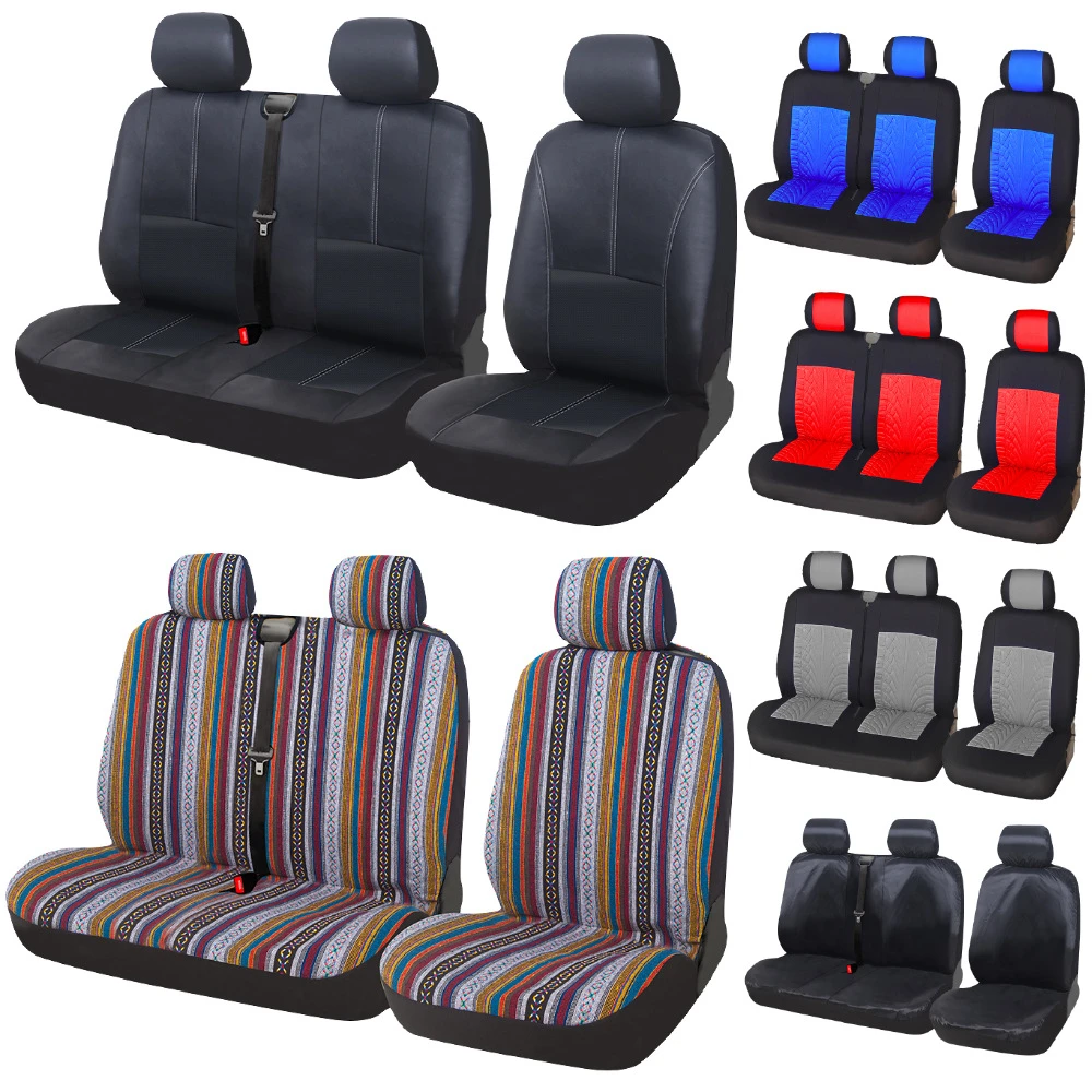 

Универсальные чехлы на сиденья грузовика для Ford Transit, для Renault Master, для Nissan primastar, Citroen jumpy 2006, раздельные сиденья, 2 + 1