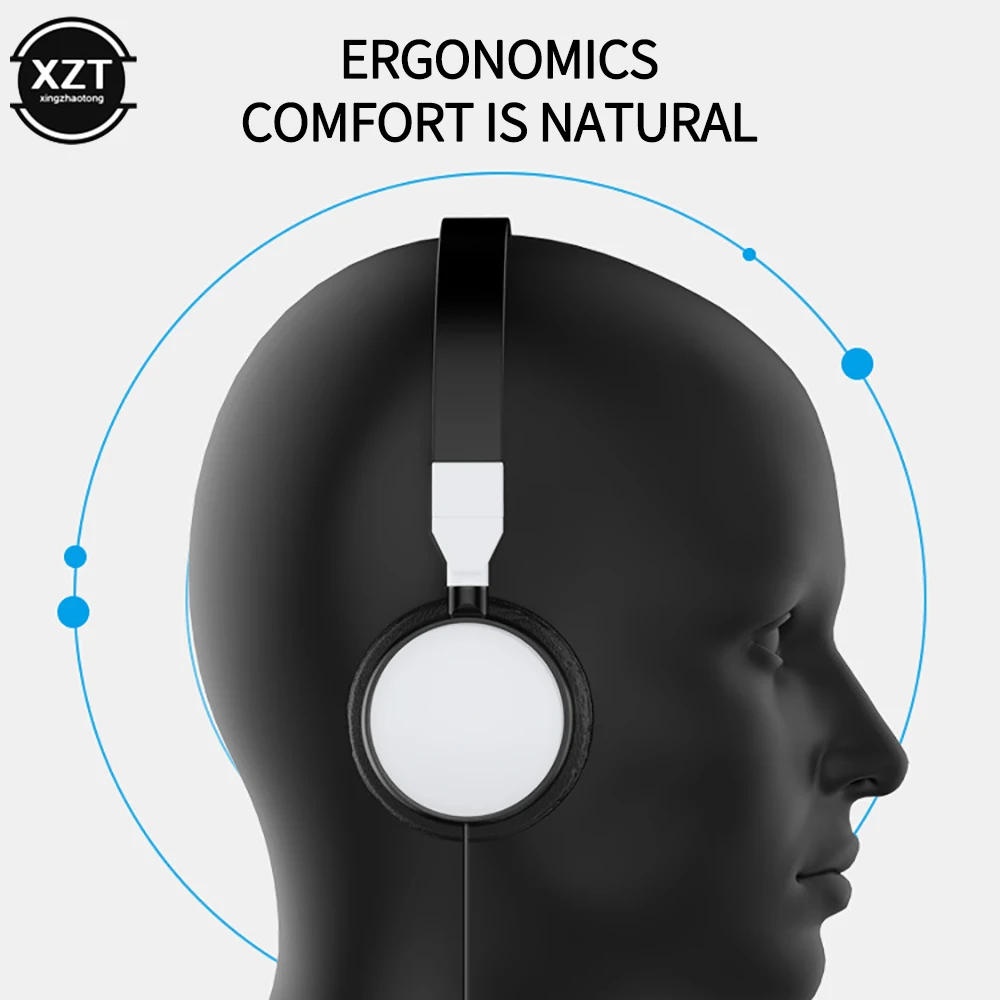 Fashion Wired Foldable 3.5mm HiFi Audio Bass Headset Music Sports Gaming Headphone Professional Headphones for Phone/Tablet