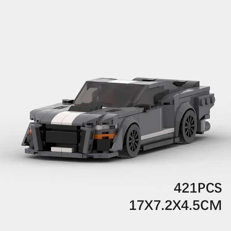 Moc 互換車モデル GT500 スポーツカーテクノロジーモジュラービルディングブロックギフトクリスマス子供のおもちゃ DIY セットアセンブリ