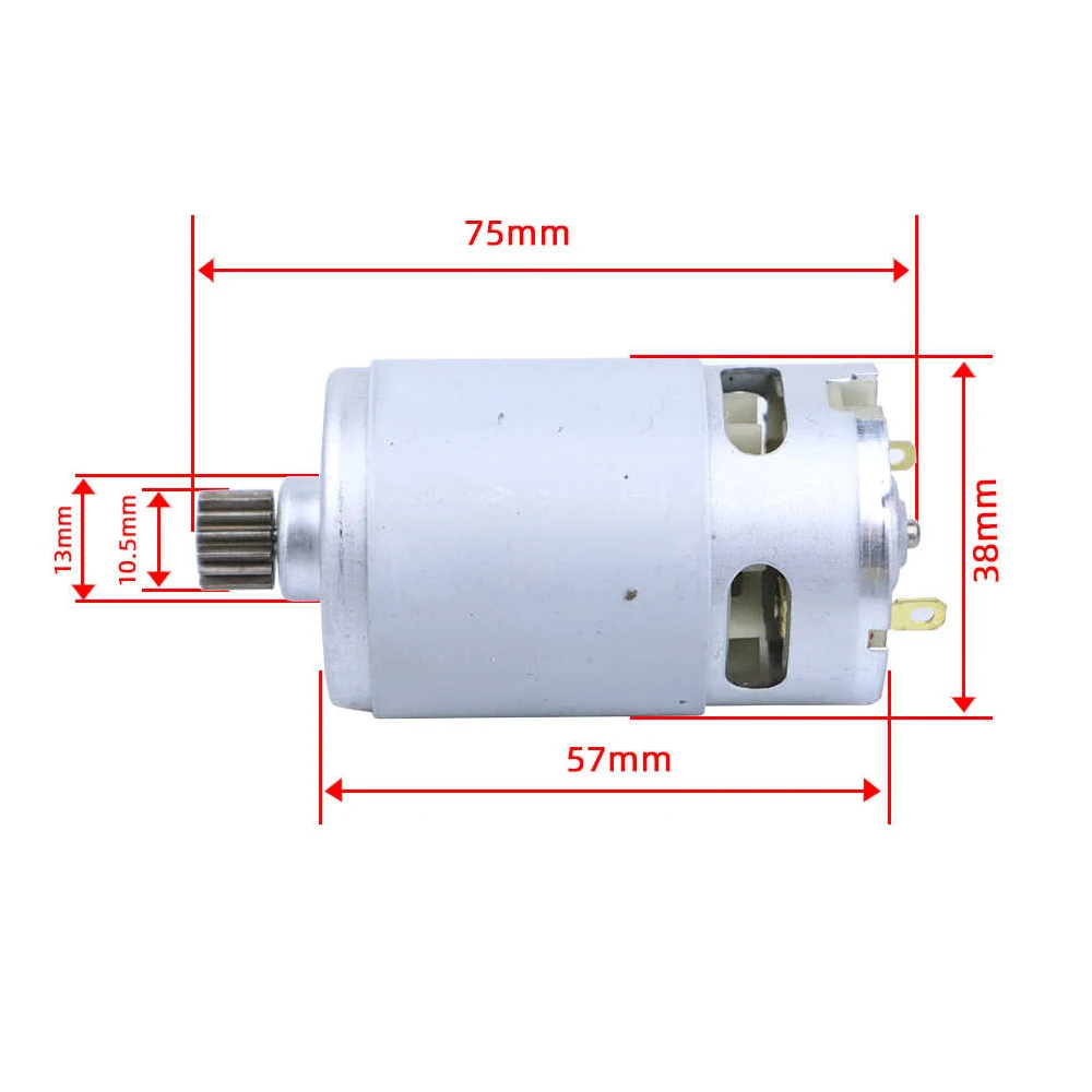 

1PCS RS550 DC Motor 10.8-12V Charging Drill DC Motor 13-tooth/15-tooth Lithium Battery Drill All-copper Coil DC Motor ​