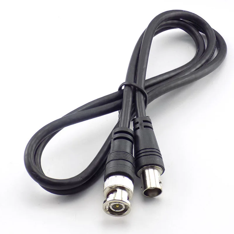 1m BNC-Adapter kabel von Buchse zu Stecker für CCTV-Kamera BNC-Anschluss Verlängerung kabel Koaxial leitung Kamera Zubehör D6