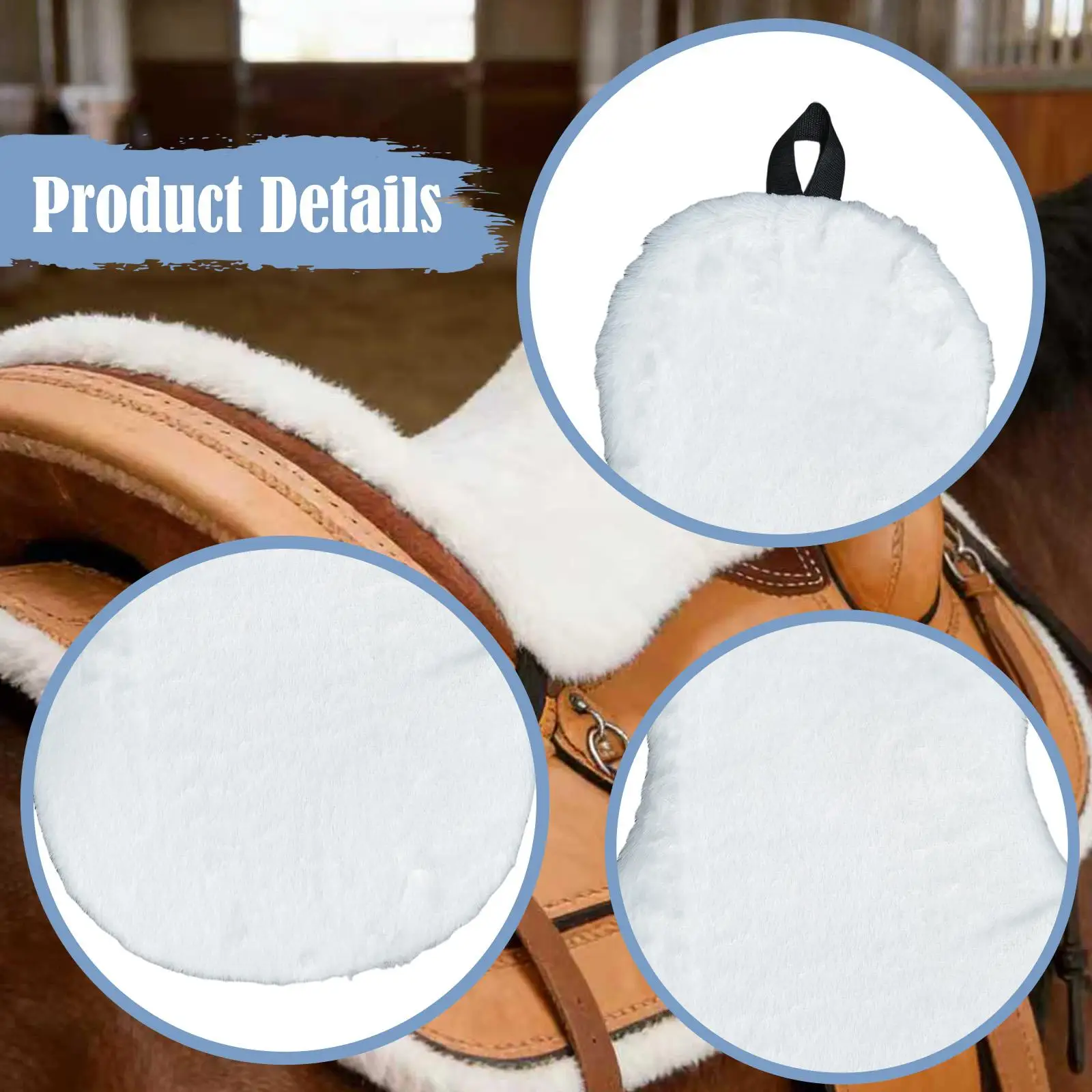 

Премиальный белый гелевый вальтрап с наполнителем для комфорта, нескользящий, для верховой езды и конных соревнований