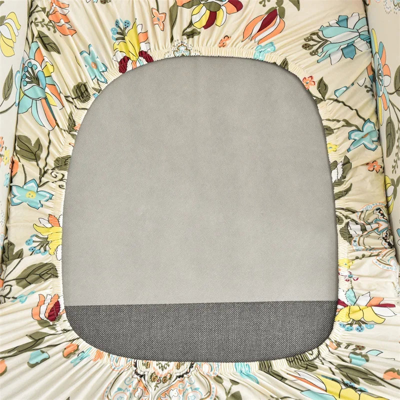 Capa elástica de elastano para cadeira, capa floral inclinada para sofá, removível, elástica, com capa de almofada