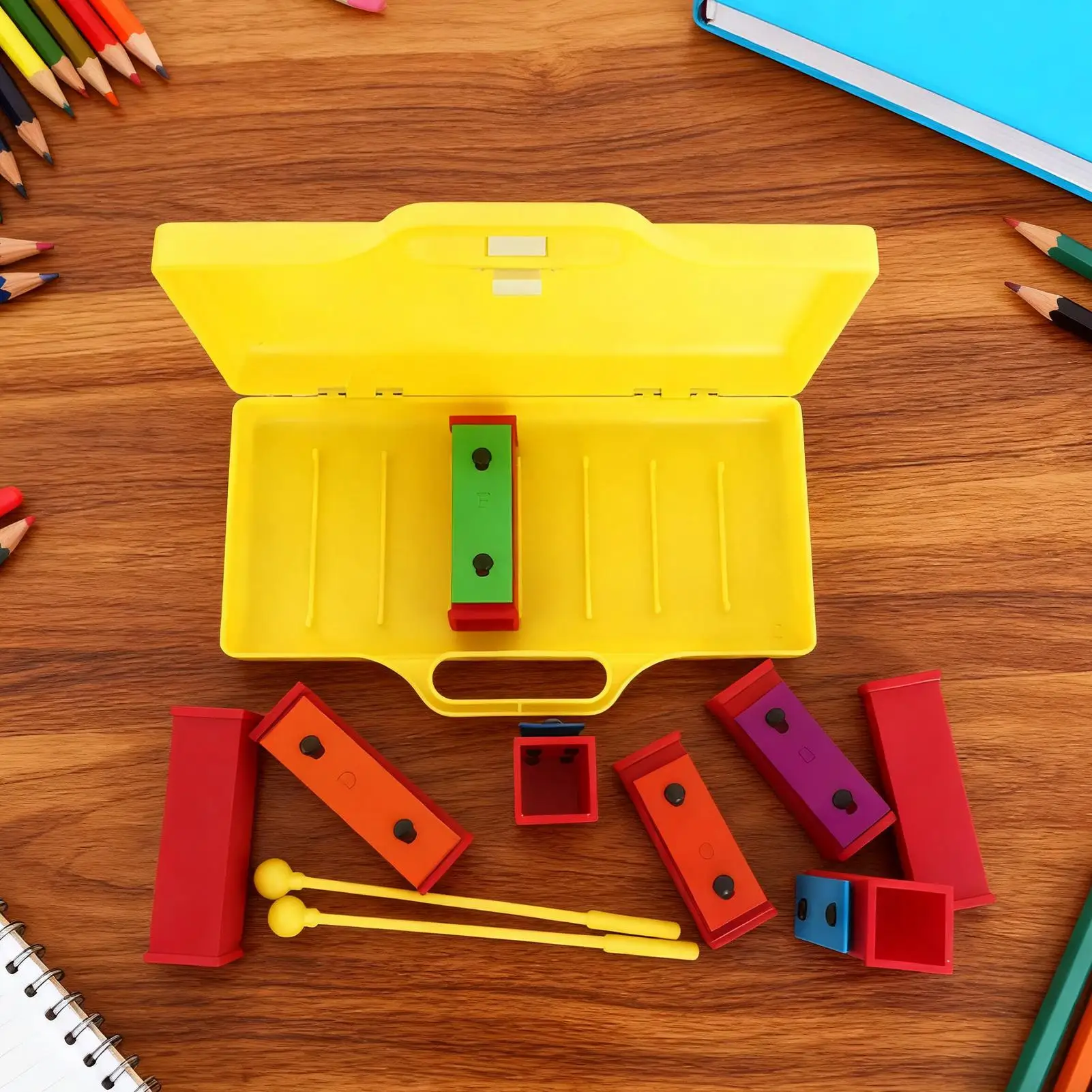 Instrumento glockenspiel chaves de metal brinquedos de percussão xilofone música auxiliares de ensino instrumento musical educacional percussão