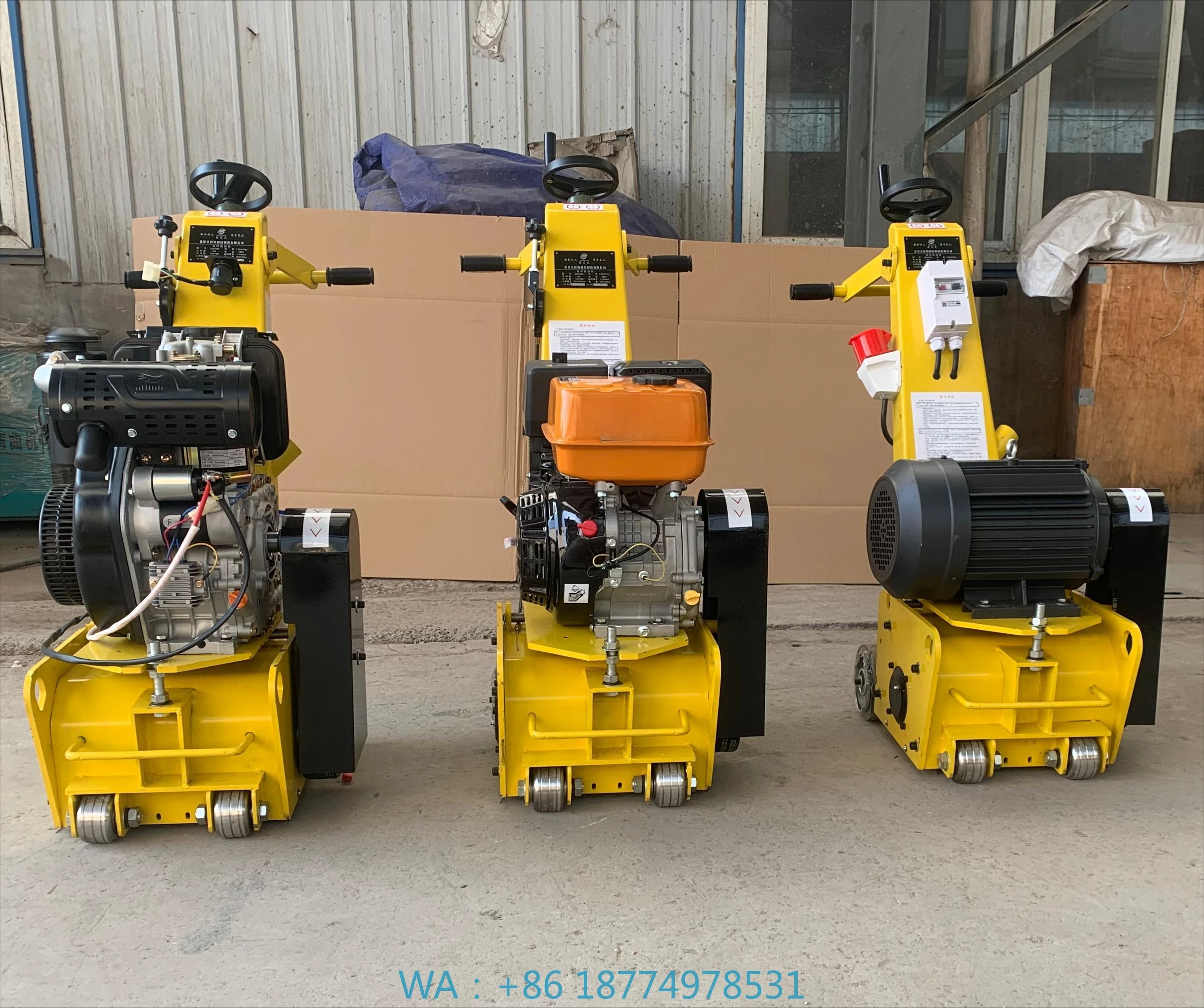 Concrete Scarifier with Core Motor ComponentCompact Design Mini Road Milling Machine Small Asphalt &