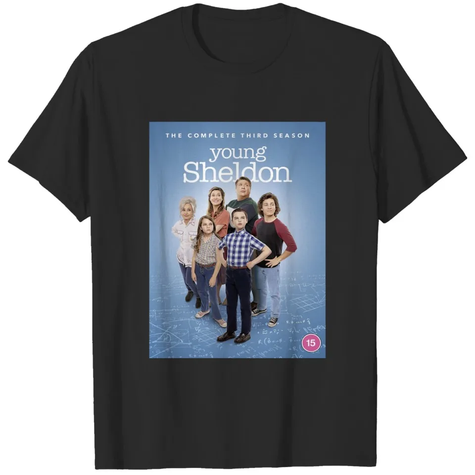 Young Sheldon  Yo T-Shirts   Back Print Loose Oversized 100% Cotton Tops