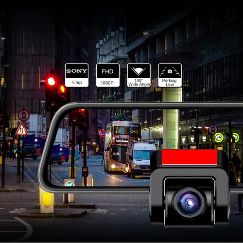 Imagen 2 del producto Acceo Monitor de cámara de visión trasera de coche 1080p 2,5mm cámara de visión trasera de visión nocturna de 4 pines con Cable de 6m/10m/15m para DVR de coche de E-ACE