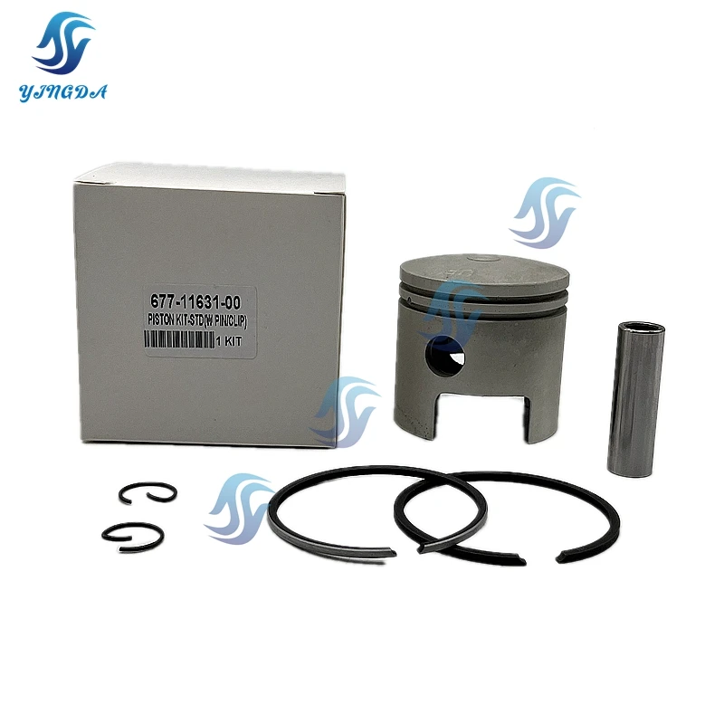 

677-11631 Комплект поршней для подвесного двигателя Yamaha 2T 5D E8D Диаметр: 50 мм 677-11631-00 Деталь лодки