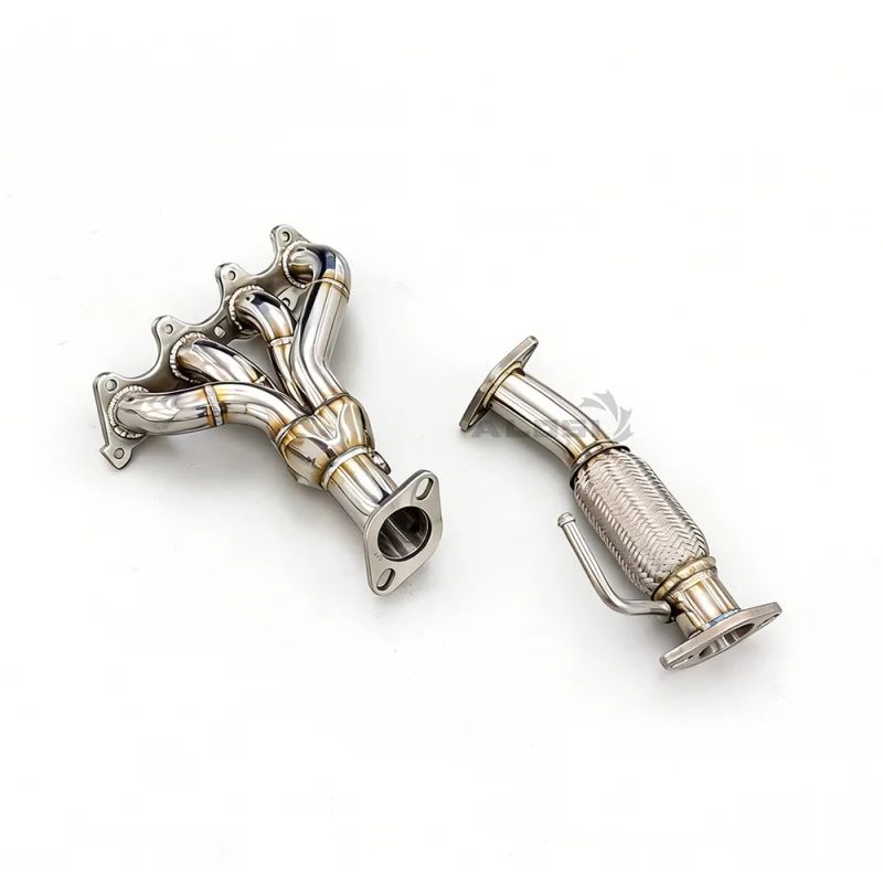 Alosi Exhaust Manifold for Audi S4  4.2L 2009-2014 Header Downpipe Front Pipe Heatshield Custom Production Pipe Manifold Awesome