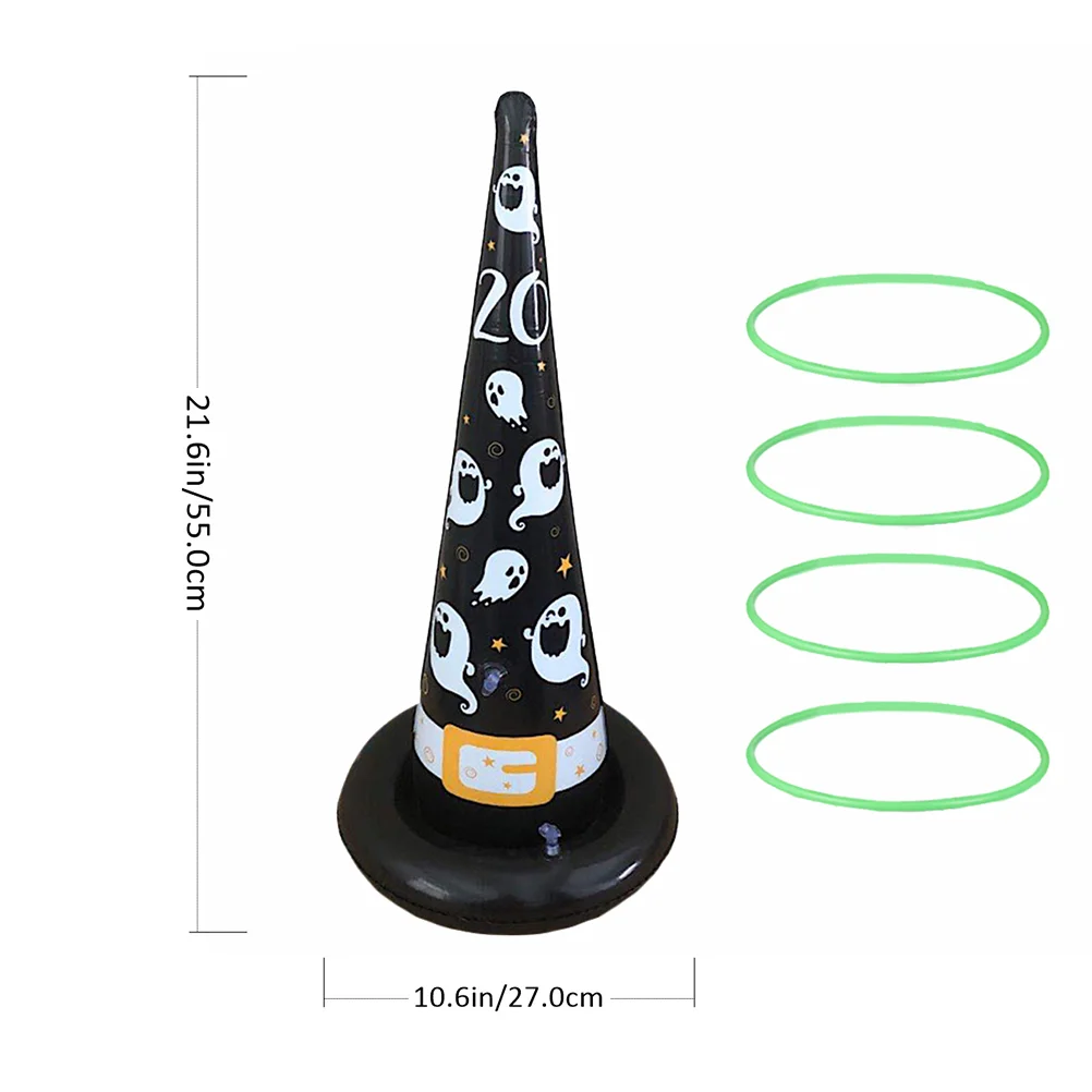 Sombrero de Halloween virola inflable juguetes para niños anillos decoración Pvc niños pequeños