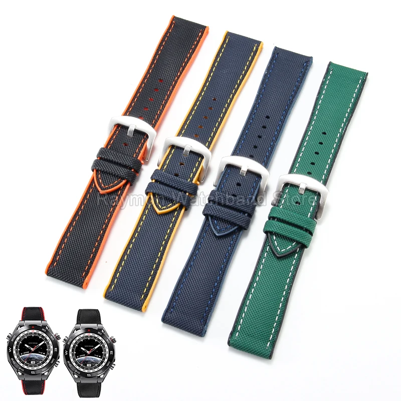 Acessórios de Relógio Flexíveis, Duráveis e Impermeáveis em Nylon e Silicone para Omega Citizen Promaster Skyhawk A TJY8085/8075 Seiko