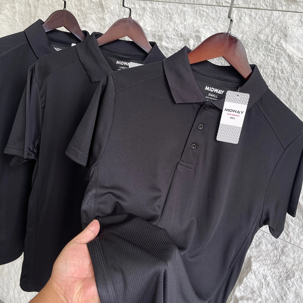 High Performance Micro-Pore Fabric Short Sleeve  Shirt for Men Quick Dry Breathable Sportswear Summer  Color T-Shirt