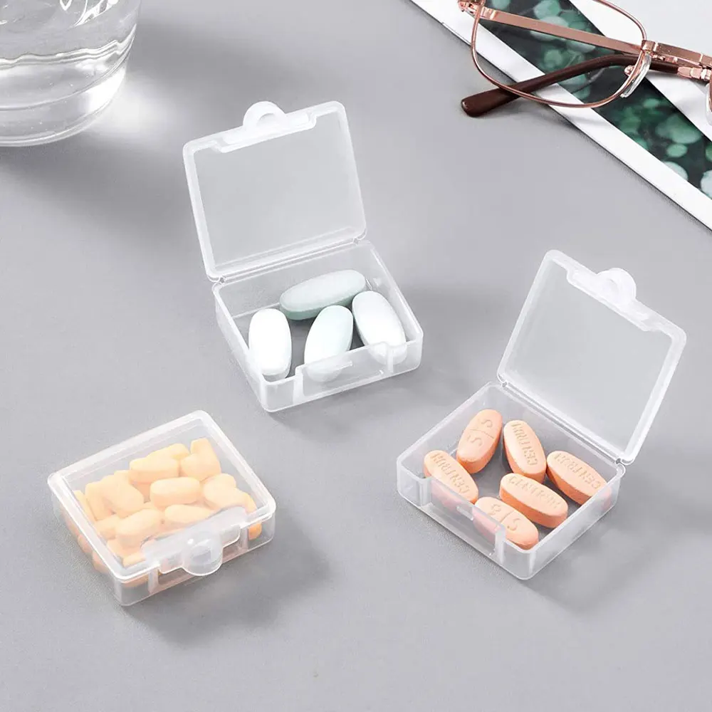 

3 Pcs Portable Small Pill Box Daily Mini Pill Organizer Travel Pocket Carry With You Portable Medicine Storage Box