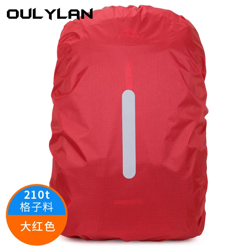 

20-80L Waterproof Cover Night Reflective Strip Backpack Rain Cover Outdoor Camping Hiking Climbing Dustproof Rucksack Bag Cap