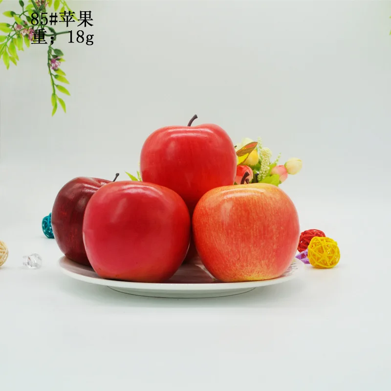 Simulation Red Ground Cherry Snake Fruit, Artificial Delicious Red Apple Model, Fake Fruit Plate Decoration Holiday Props