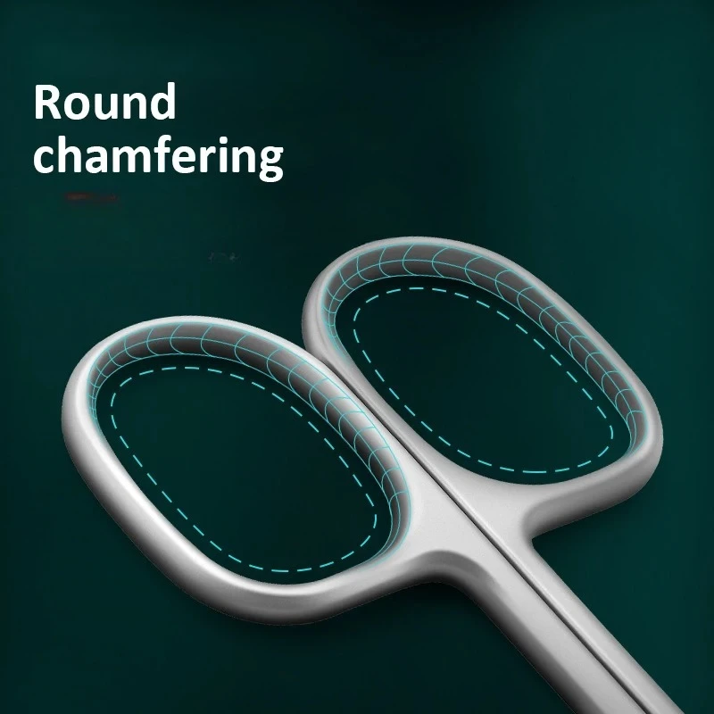 Tijeras para cutículas de hoja fina con punta curva de acero inoxidable, cortaúñas, herramientas de manicura, removedor de piel muerta