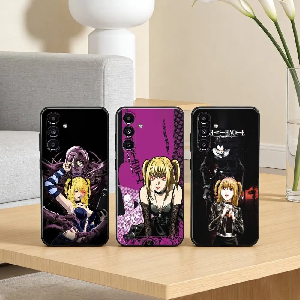 D-Death N-Note Misa Phone Case For Samsung Galaxy A91,80,73,72 ,71,53,52,32 ,31,22,21s,20,Soft Black Case