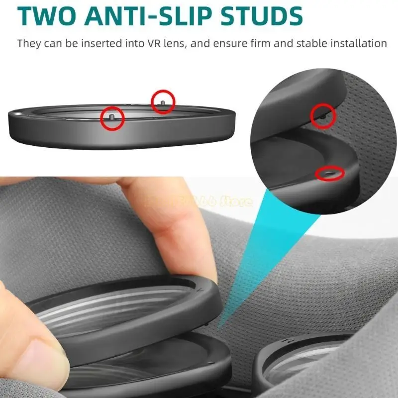 F62C Miopia Gelas Lensa Transparan Sisipkan bingkai magnetik untuk headset PICO 4