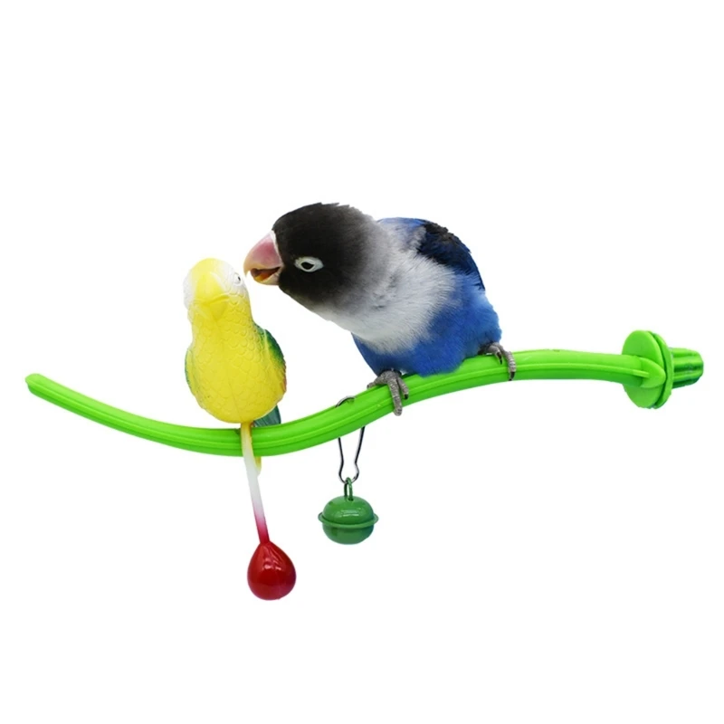 Parrot Training Stand with Swing Small-bell Toy Lightweight Parrot Cage Toy M76D