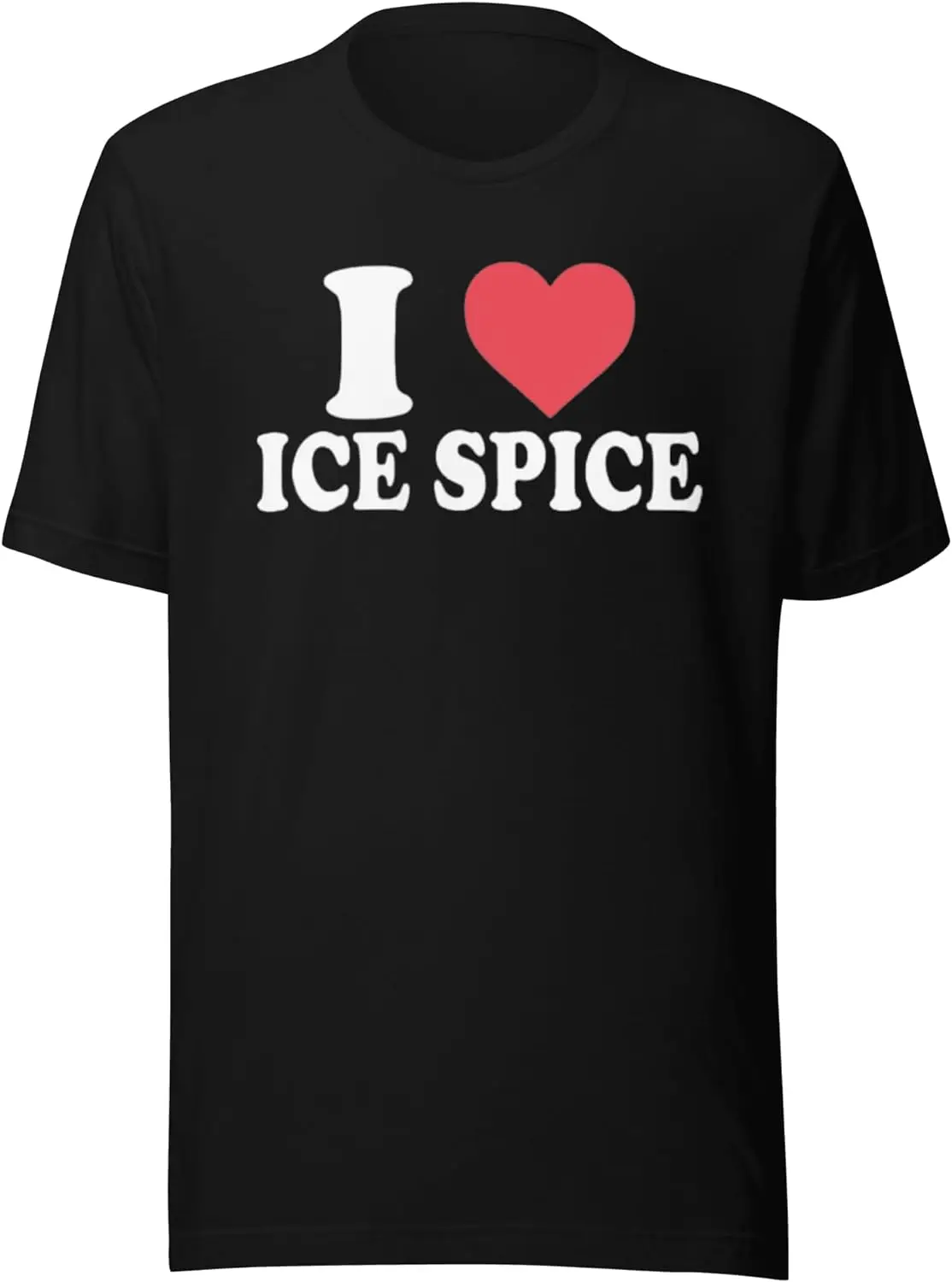 

Топ, футболка KOALA из 100% хлопка с принтом I Love ICE Spice, футболка унисекс с коротким рукавом и круглым вырезом, черная футболка для мужчин и женщин