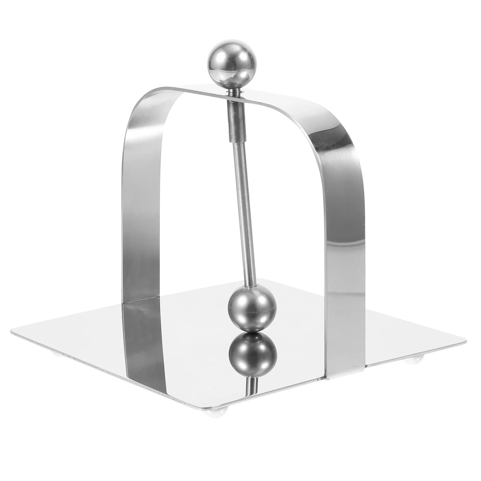 

1Pcs Napkin Holder Stainless Steel Modern Flat Stand for Kitchen Table Paper Towel Rack Outdoor Picnic Party Use Serviette