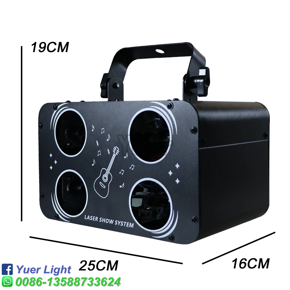 YUER Factory Outlet Laser Lamp New 4 Head Specialized Scaning Laser Stage Effect DMX512 For DJ Disco Party Nightclub Dance Floor