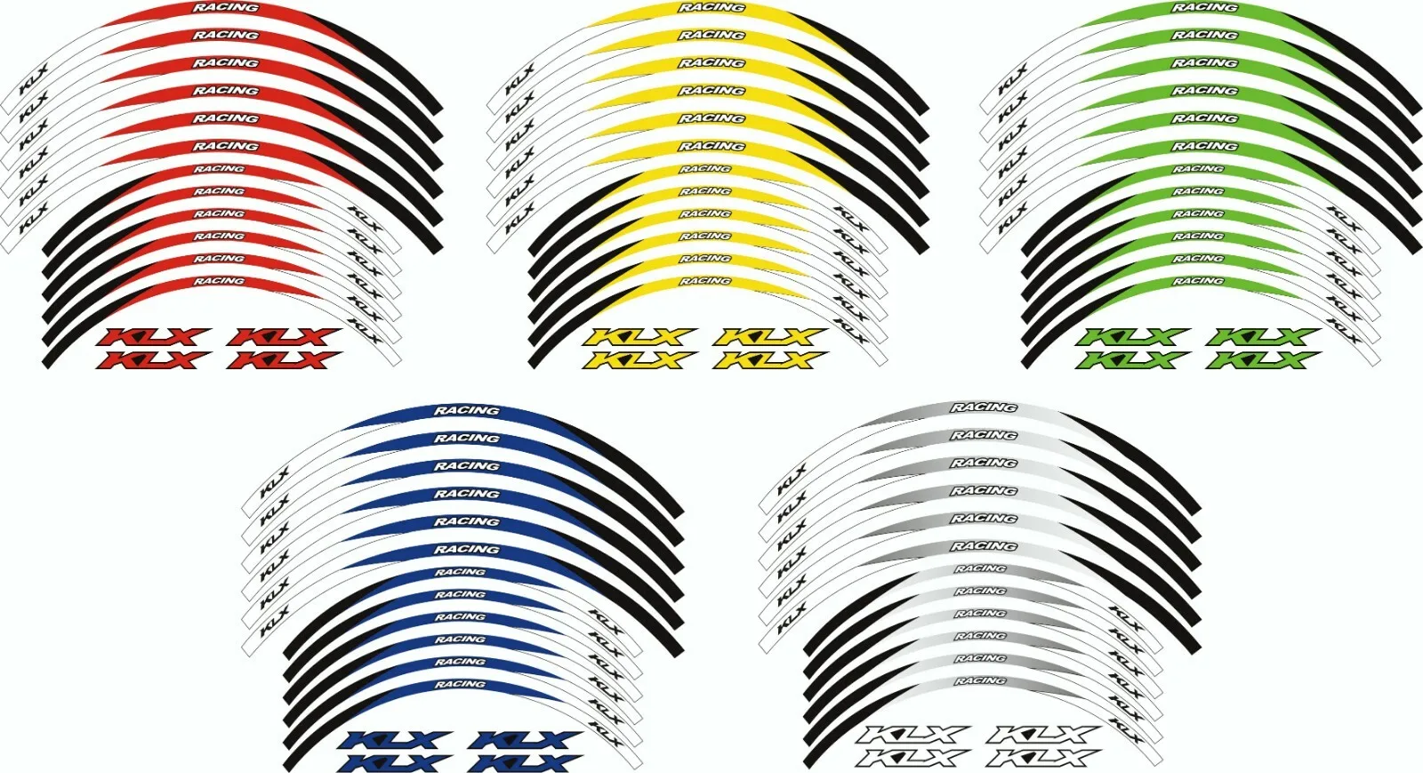 

21" 18" RIM WHEEL STICKERS STRIPES FOR KAWASAKI KLX 300/R KLX 230 230R 2020-2024 Motorcycle Stickers Decals