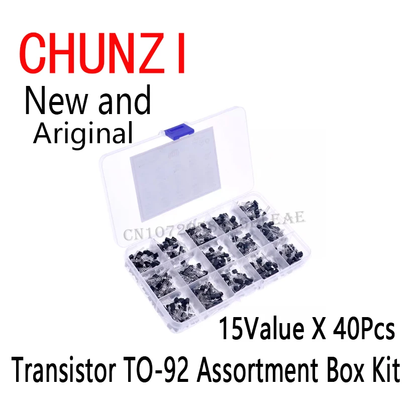 600 قطعة 15 قيمة X 40 قطعة الترانزستور TO-92 مجموعة متنوعة BXV الترانزستورات 2N2222 2N3904 2N3906 C945 S8050 S8550 S9014 9013 9018