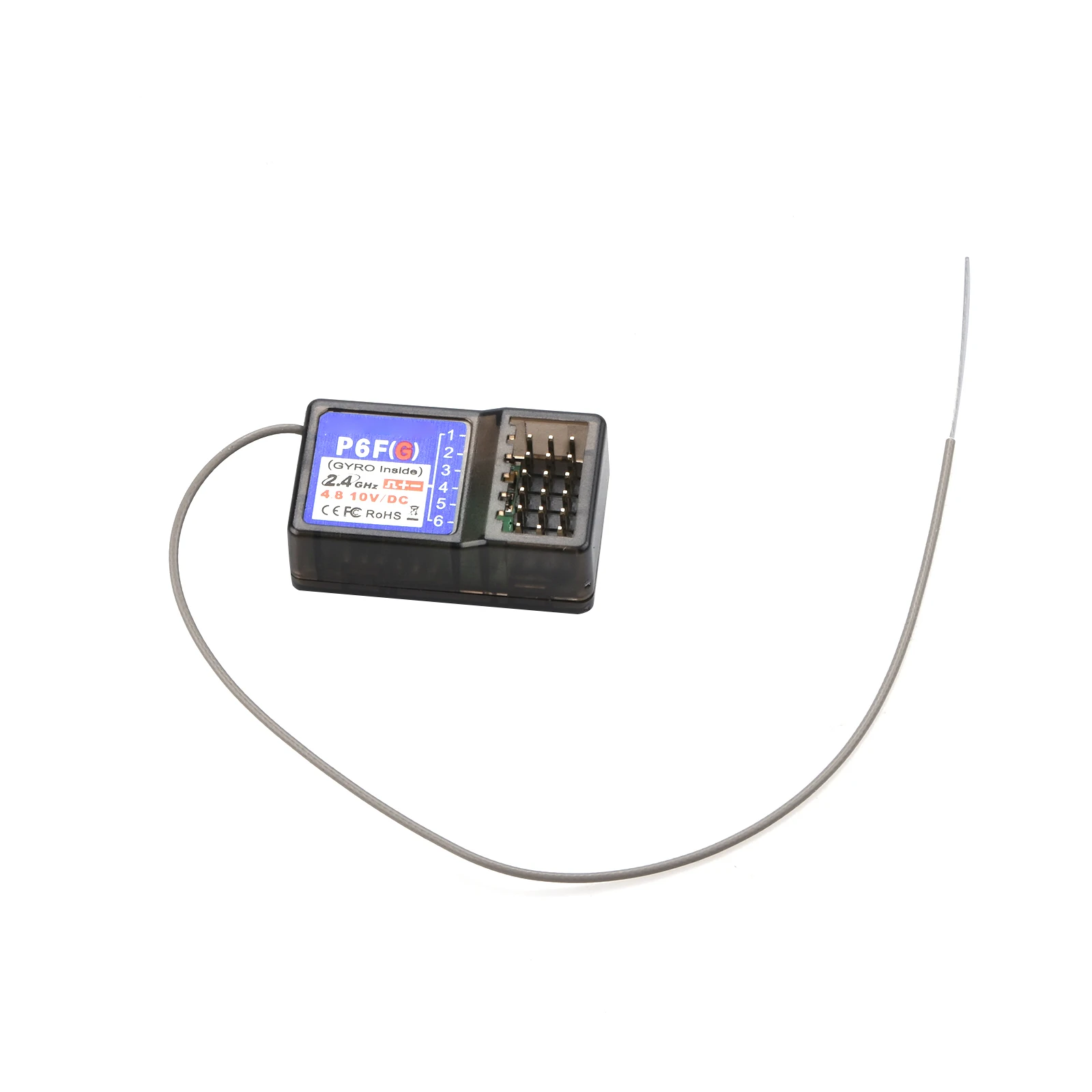 2.4G 6CH P6FG Receiver with Gyro for DumboRC RC X6 Transmitter P6FG Receiver 400M Control Distance For RC Car Boat Tank Parts
