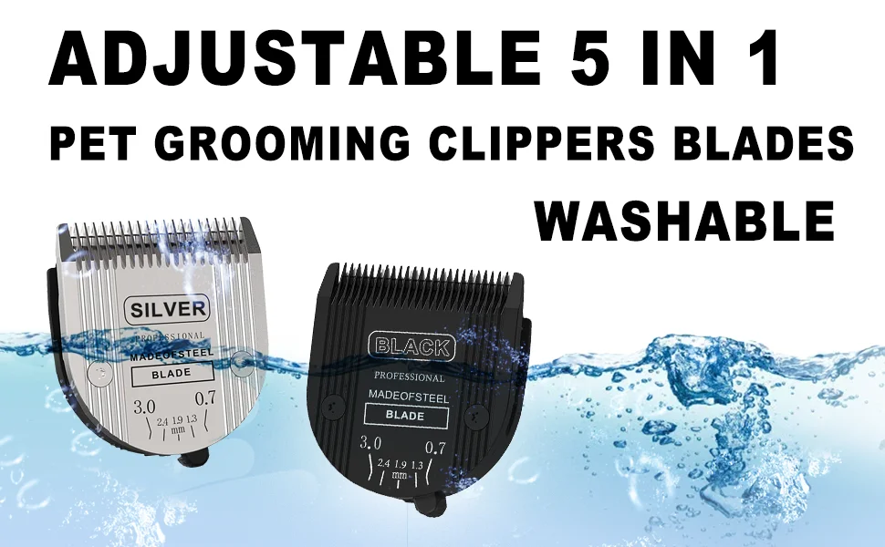 Verstellbare 5-in-1 Profi-Tierpflegeklinge, kompatibel mit WAHL Arco, Bravura, Chromado, Creativa, Figura, Motion Clippers – Detail 4