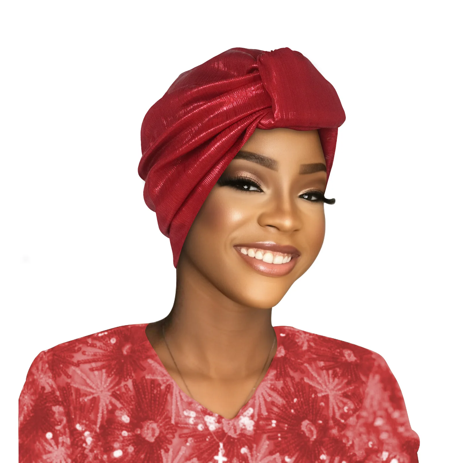Mode Moslim Vrouwen Hijab Chemo Cap Glanzende Hoofddoek Tulband Indiase Hoed Hoofd Wrap Afrikaanse Headties Nigeriaanse Bruiloft Headear 2025