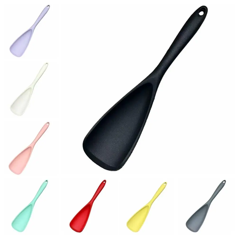 Non Stick Silicone Stirring Spoons Heat Resistant BPA-Free Cooking Spoons Easy Clean One-Piece Design Baking Cookware Scraping