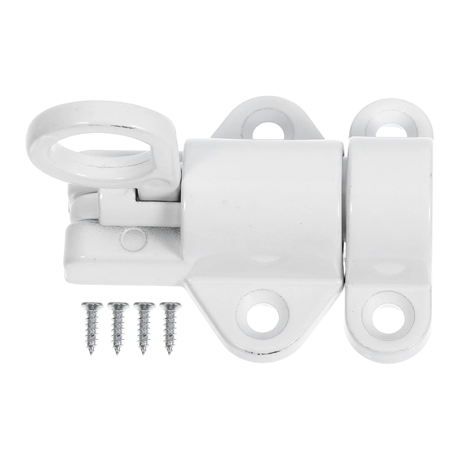 

Aluminum Alloy Door Latch White Ceiling Hatch Lock Tool Durable Precision Spring Installation DrawerLatch Glass Wall