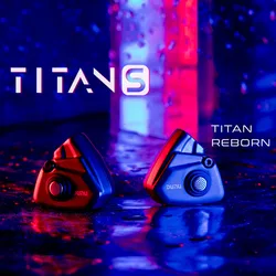 DUNU-Titan S IEMs In-Ear Monitores fone de ouvido, driver dinâmico, fones de ouvido com fio, cabo de cobre banhado a prata, 2Pin, 0,78mm, 11mm