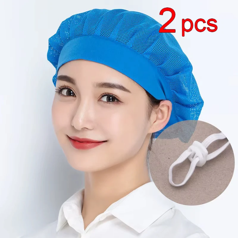 Masculino feminino net bonés padaria cozimento oficina trabalho chapéu bouffant boné hairnet serviço de alimentos cozinhar cozinha empacotado cabelo trabalho cabeça capa
