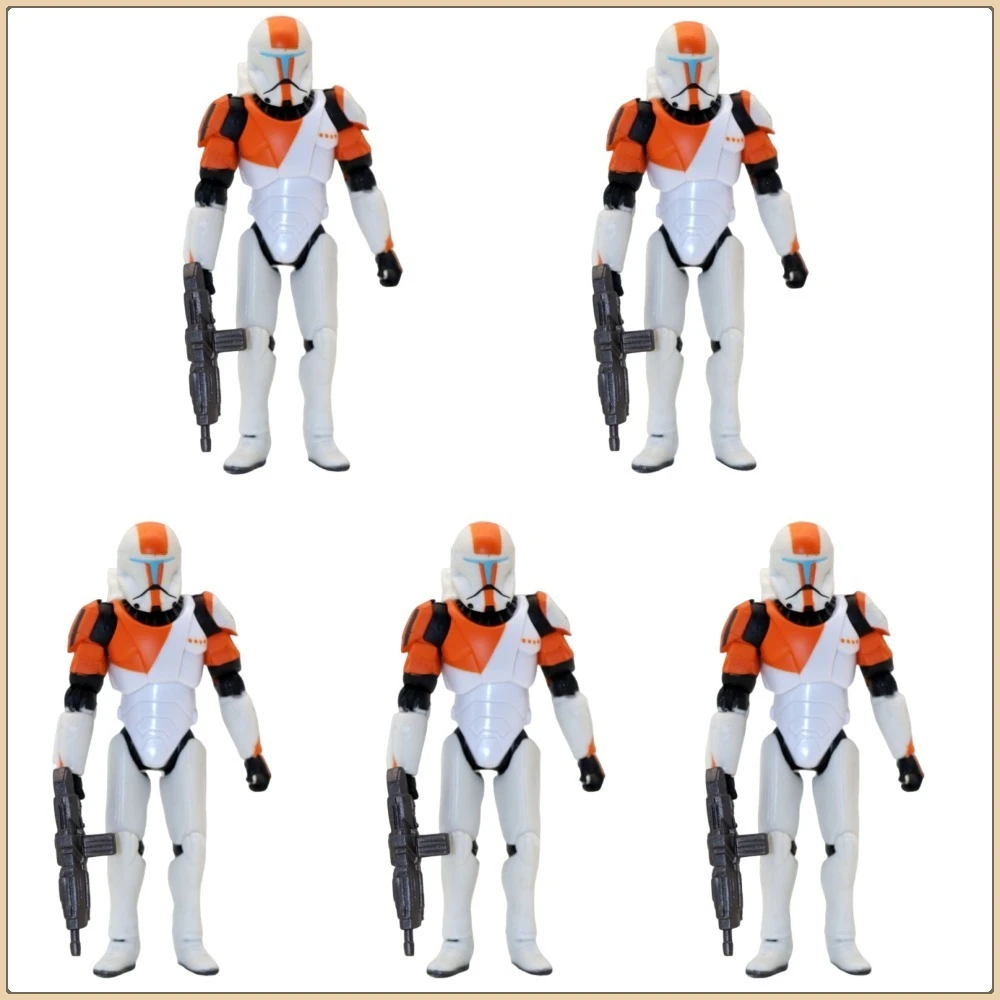 

В наличии Лот SW Clone Wars Фигурка Commando Boss 3,75 "Свободная аниме-фигурка без коробки Коллекционная модель Настольные украшения Игрушки