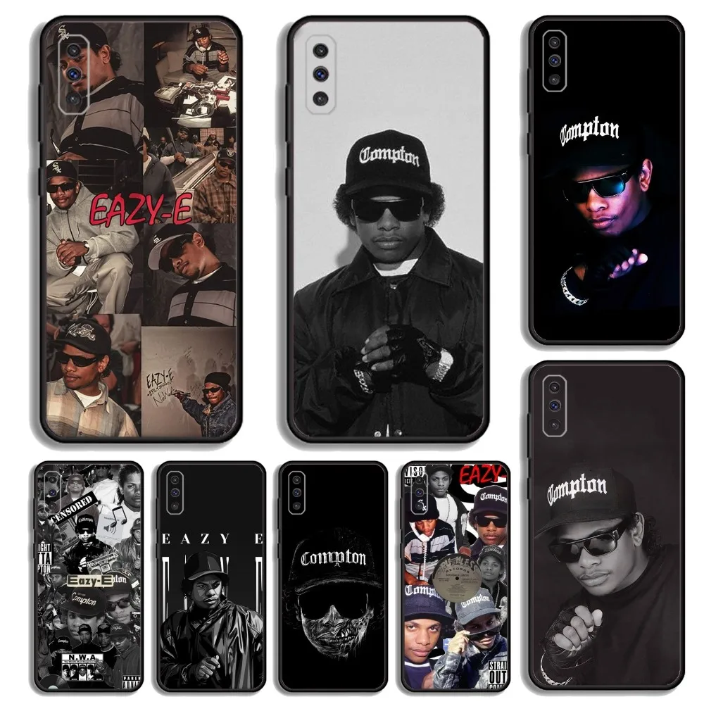 Rapper E-Eazy E Phone Case For Samsung S23,23,22,30,21,10,9,Note20 Ultra,Lite,Ultra,5G,Plus,FE,Black Soft Case