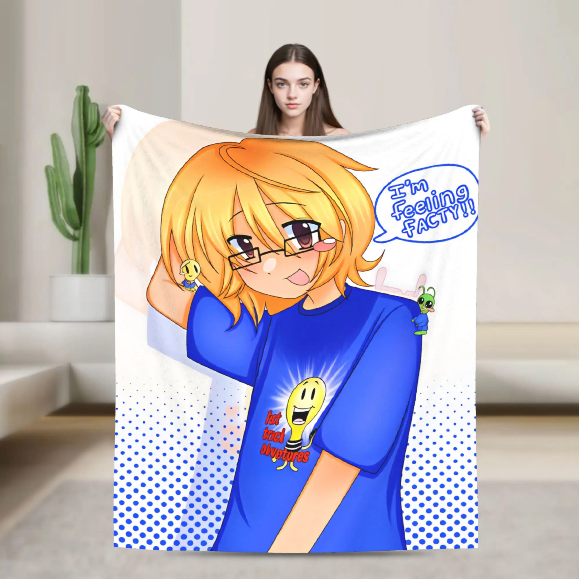 Fact Attack Adventures Comfortable Blanket For Home Decor  Fashion Throw Blanket Winter Travel Flannel Bedspread