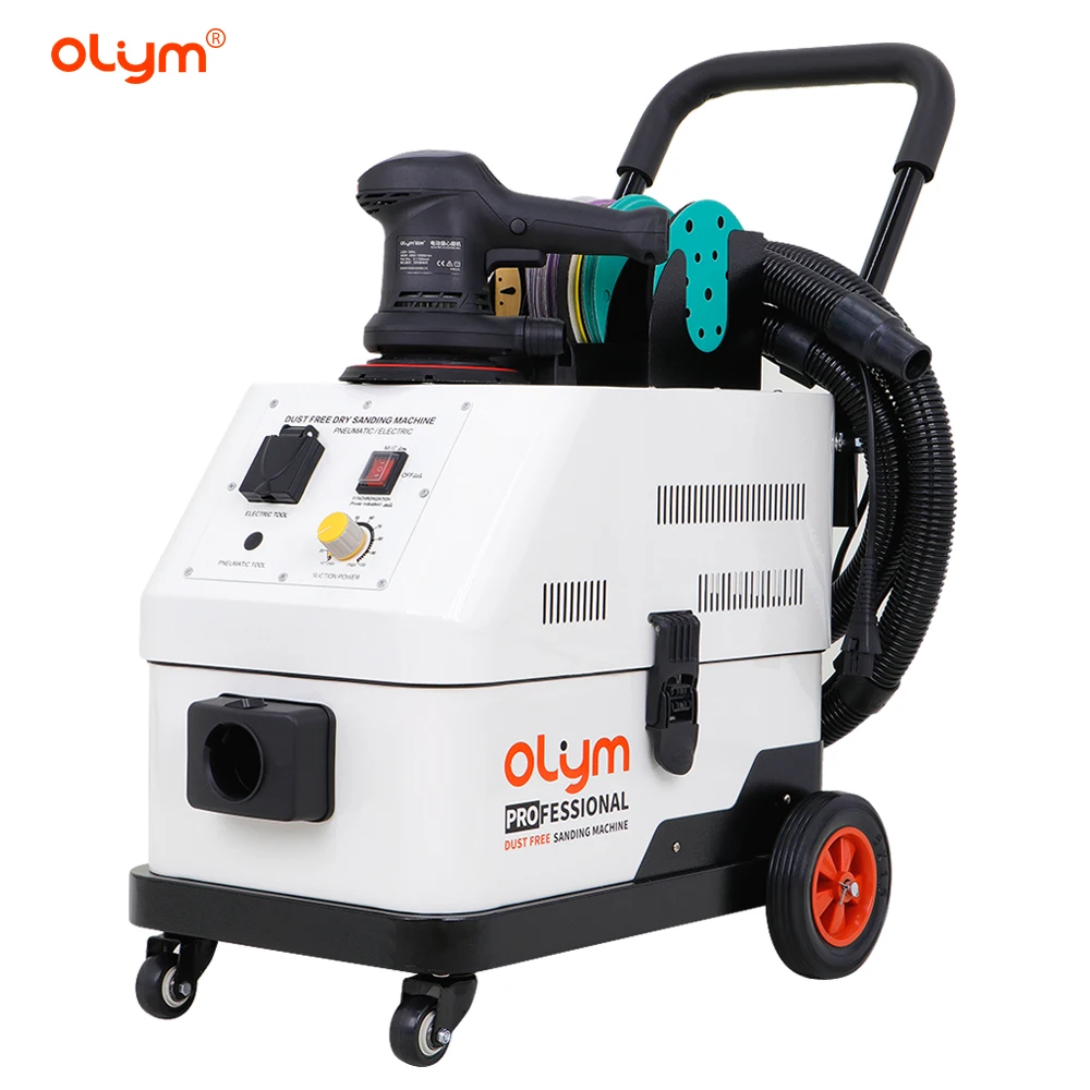 OLYM Latest Automatic Sanding Vacuum Cleaner Grinding Dust Extraction System Dust-free Car Polisher