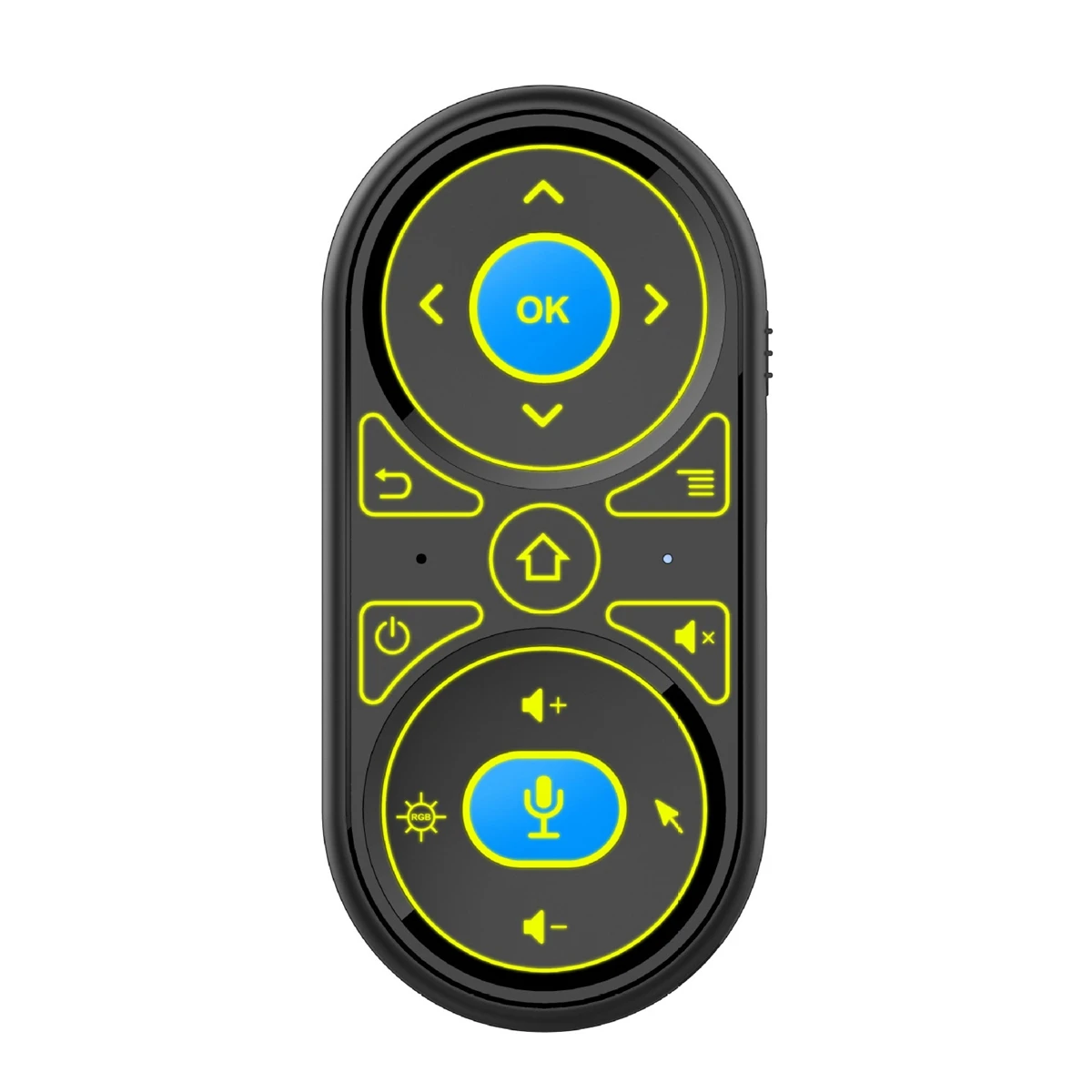 Wireless 2.4G Air Mouse, RGB Backlight, Gyro IR, Aprendendo para Controle Remoto Google Voice, Mini Teclado Recarregável, G11