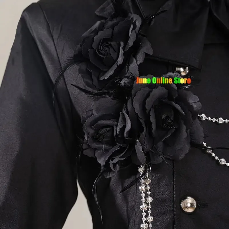 QQ 123Anime 블랙 버틀러 쿠로시츠지 Ciel Phantomhive 스마일 코스프레 의상 가발 코트 셔츠 반바지 모자 성인 드레스 할로윈 슈트