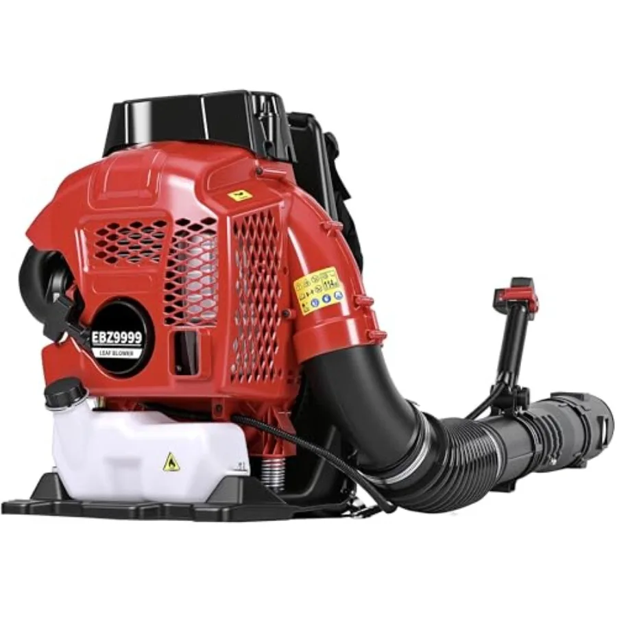 

80CC Gas Backpack Blower, 900 CFM 260 MPH Gas Powered Leaf Blower with 2-Stroke Engine, Heavy-Duty Leaf Blower Backpack for Com