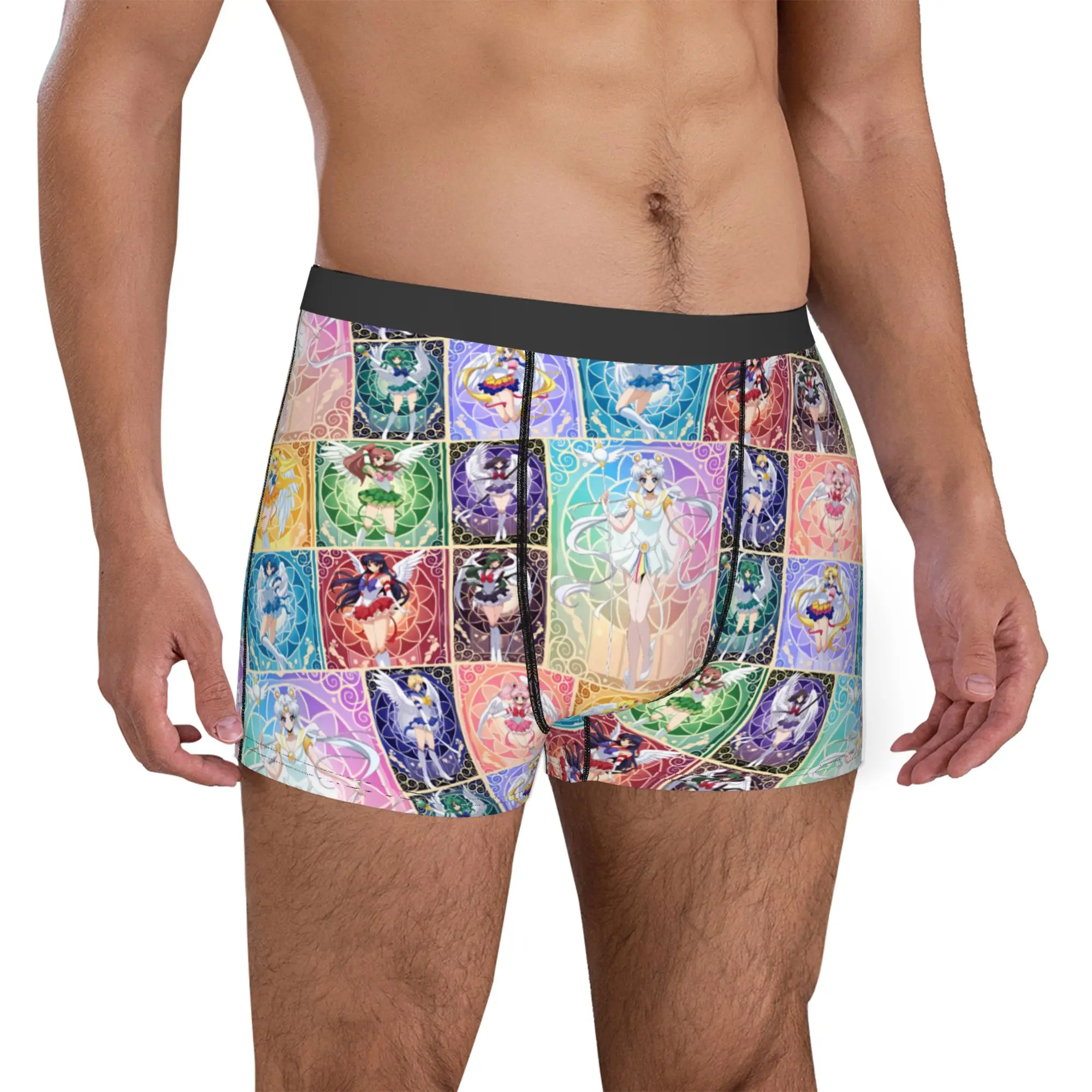 Male Cool Sailor Saturn Moon Cosmos  Underwear Mercury Uranus Boxer Briefs Soft Shorts Panties Underpants view 3