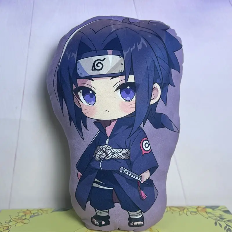 Cartoon anime Naruto periphery Humanoid Throw Pillow Sasuke Sakura Itachi Kakashi Cute Plush Doll Cushion Children\'s Gift