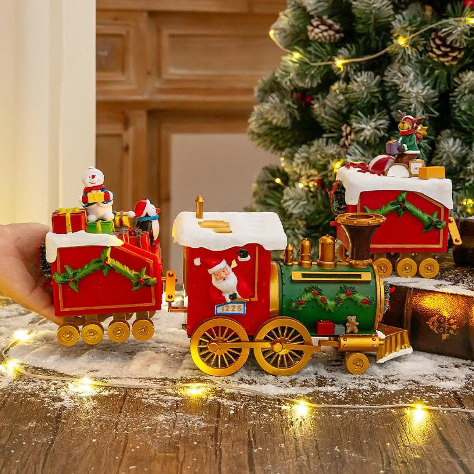 Train Set for Christmas Tree Train Toy for Age 3 4 5 6 Years Kids Gifts